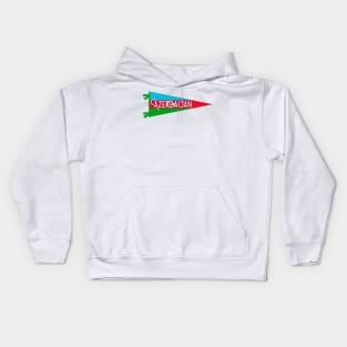 Azerbaijan Flag Pennant Kids Hoodie